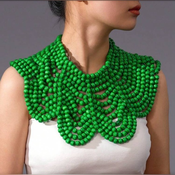 ✨NEW Elegant Green Beaded collar bohemian boho Necklace